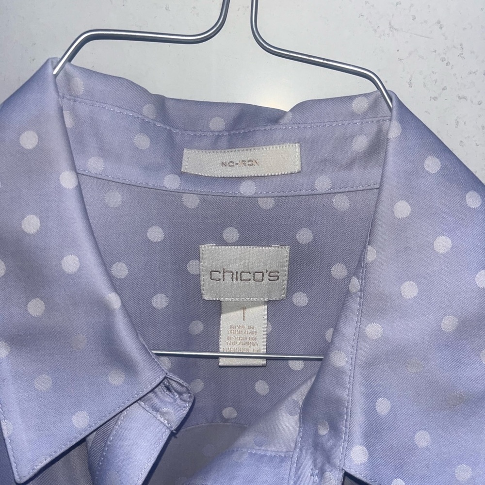 Large Lavender Chicos Button Down - image 2
